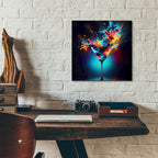 Colorful Drink by Rey Klimt - 12x12 acrylic wall art in a room