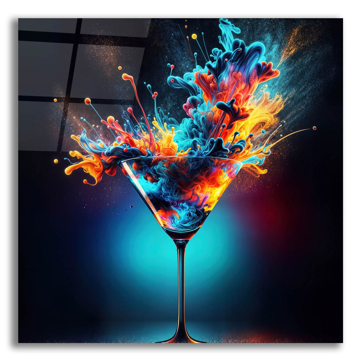 Colorful Drink by Rey Klimt acrylic glass wall art