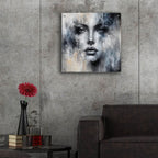 Face Abstract 2 by Rey Klimt - 24x24 acrylic wall art in a room