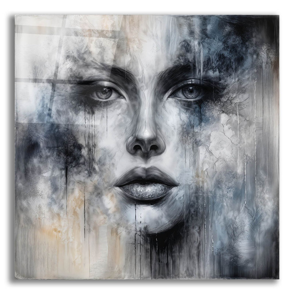 Face Abstract 2 by Rey Klimt acrylic glass wall art