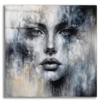 Face Abstract 2 by Rey Klimt acrylic glass wall art