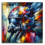 Fighter Pilot Abstract by Rey Klimt acrylic glass wall art