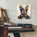French Bulldog Collorfull by Rey Klimt - 12x12 acrylic wall art in a room