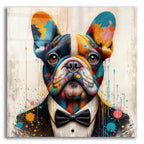 French Bulldog Collorfull by Rey Klimt acrylic glass wall art