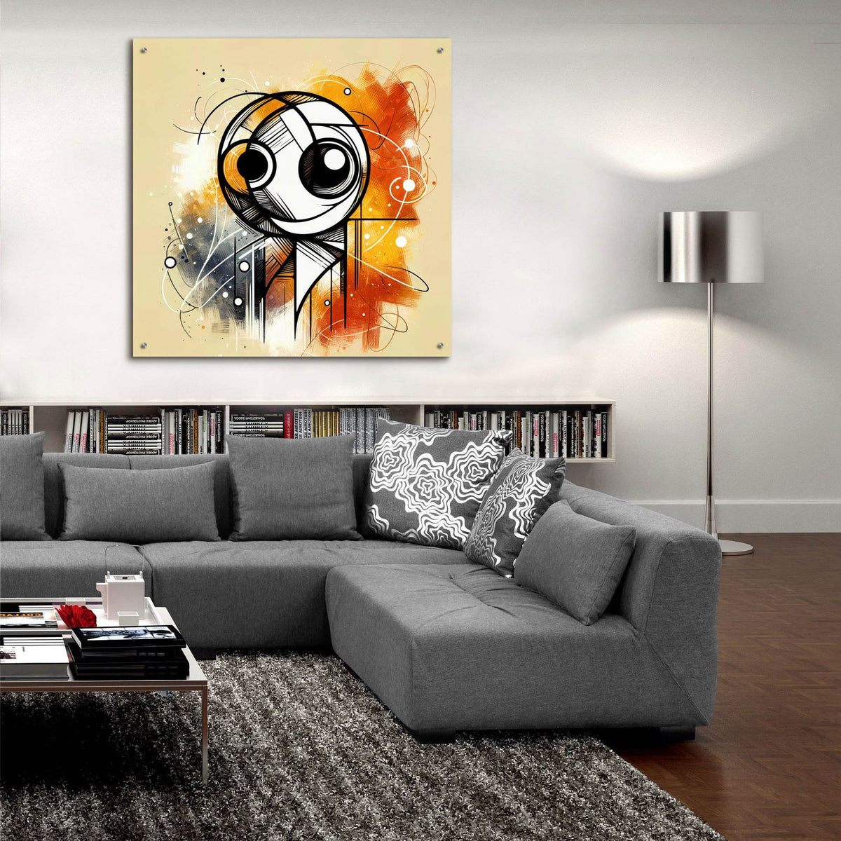 Hello by Rey Klimt - 36x36 acrylic wall art in a room
