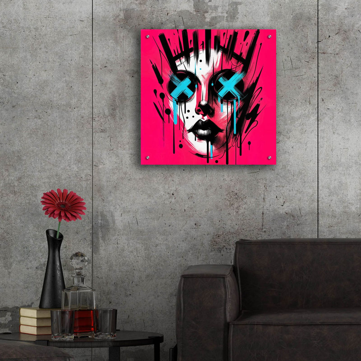 I See by Rey Klimt - 24x24 acrylic wall art in a room