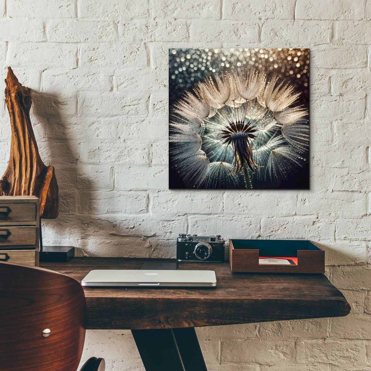 Morning Dew Denderloin by Rey Klimt - 12x12 acrylic wall art in a room
