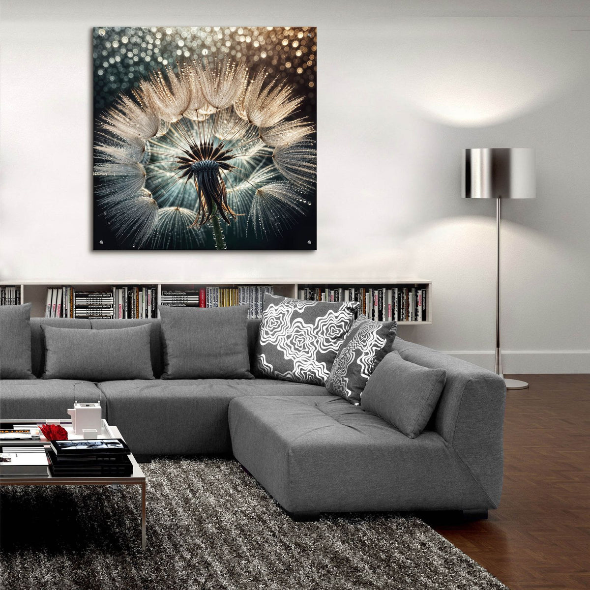 Morning Dew Denderloin by Rey Klimt - 36x36 acrylic wall art in a room