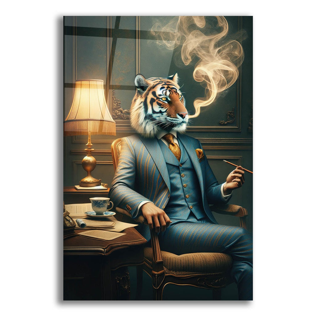 Mr. Tiger by Rey Klimt acrylic glass wall art
