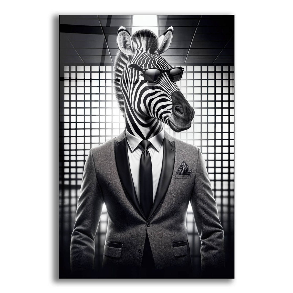 Mr. Zebra by Rey Klimt acrylic glass wall art