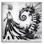 Musical Walk by Rey Klimt acrylic glass wall art