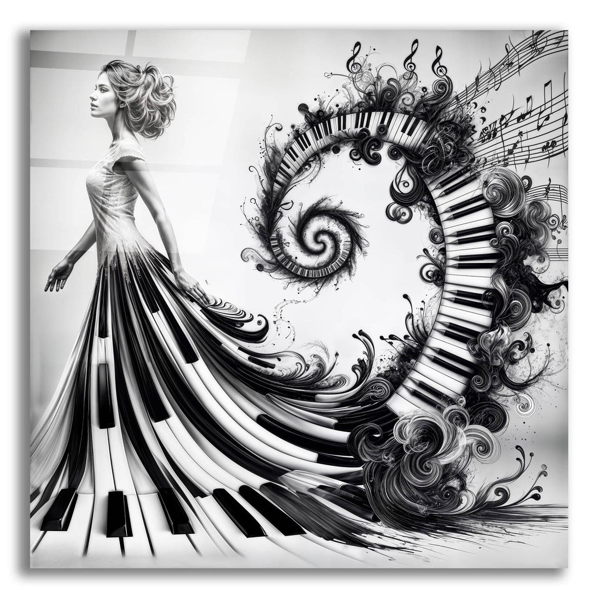 Musical Walk by Rey Klimt acrylic glass wall art