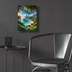 Paradise Beach 8 by Rey Klimt - 12x16 acrylic wall art in a room