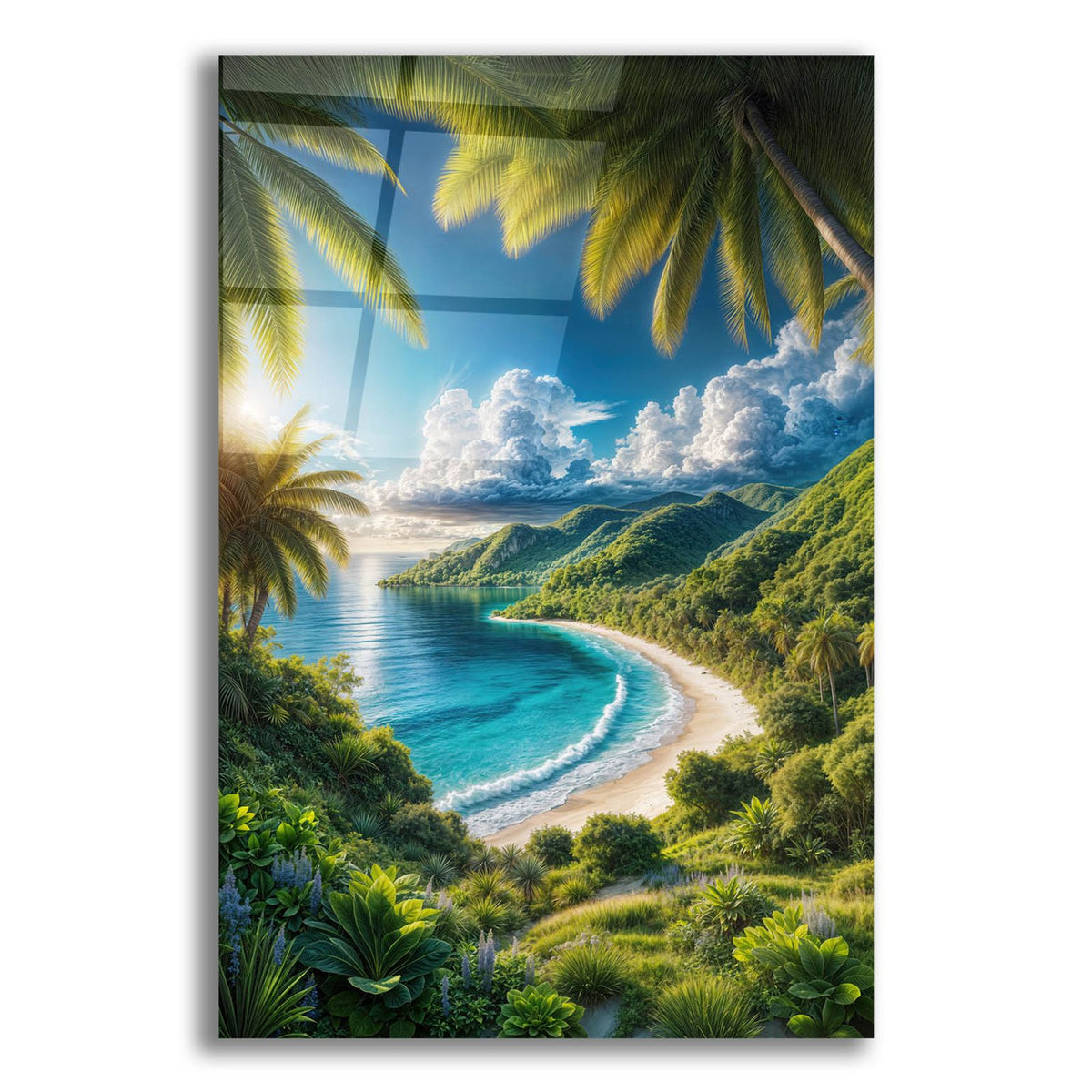 Paradise Beach 8 by Rey Klimt acrylic glass wall art