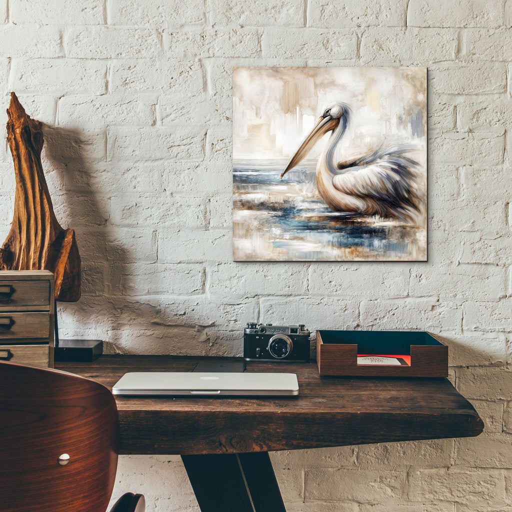 Pelican by Rey Klimt - 12x12 acrylic wall art in a room