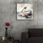 Pelican by Rey Klimt - 24x24 acrylic wall art in a room