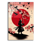 Samurai Raising Sun by Rey Klimt acrylic glass wall art