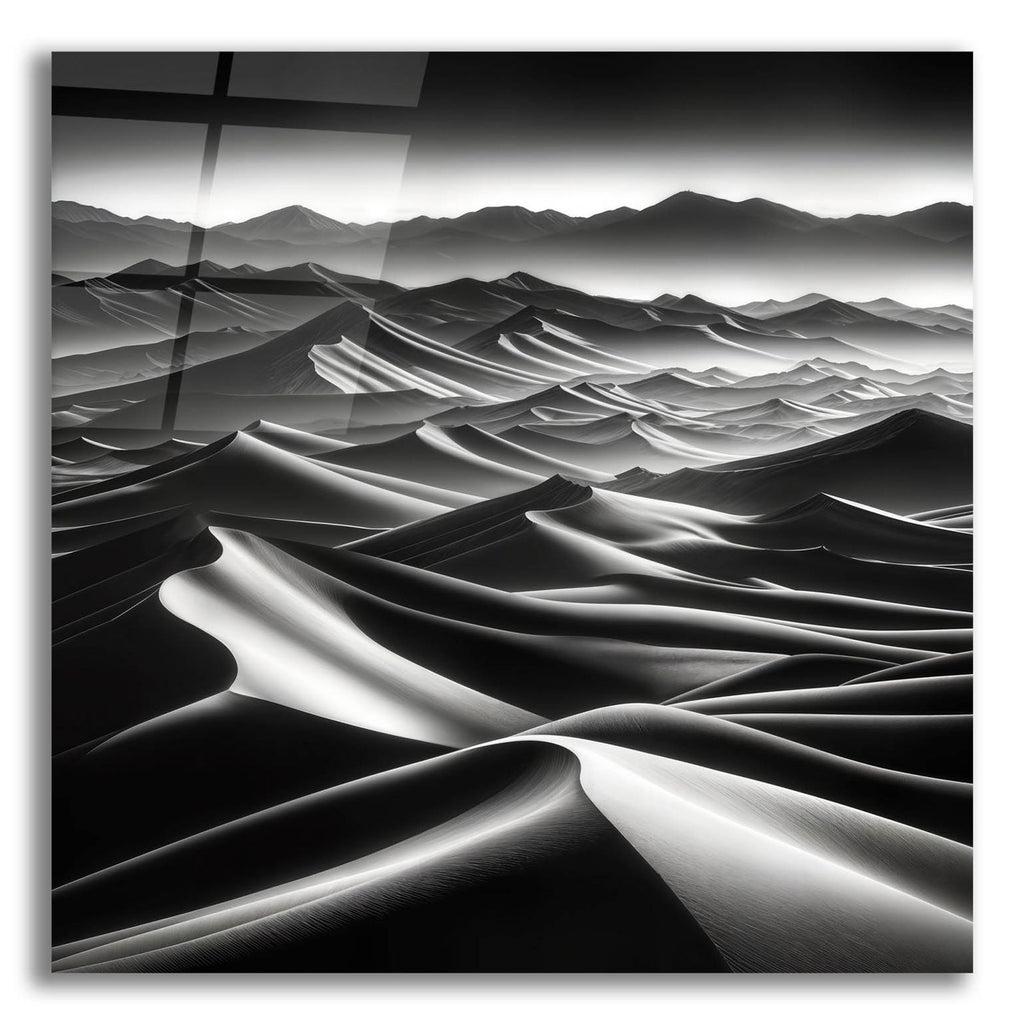 Sand Dunes B&w 5 by Rey Klimt acrylic glass wall art