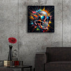 Skull In Sunglases by Rey Klimt - 24x24 acrylic wall art in a room