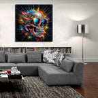 Skull In Sunglases by Rey Klimt - 36x36 acrylic wall art in a room