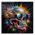 Skull In Sunglases by Rey Klimt acrylic glass wall art
