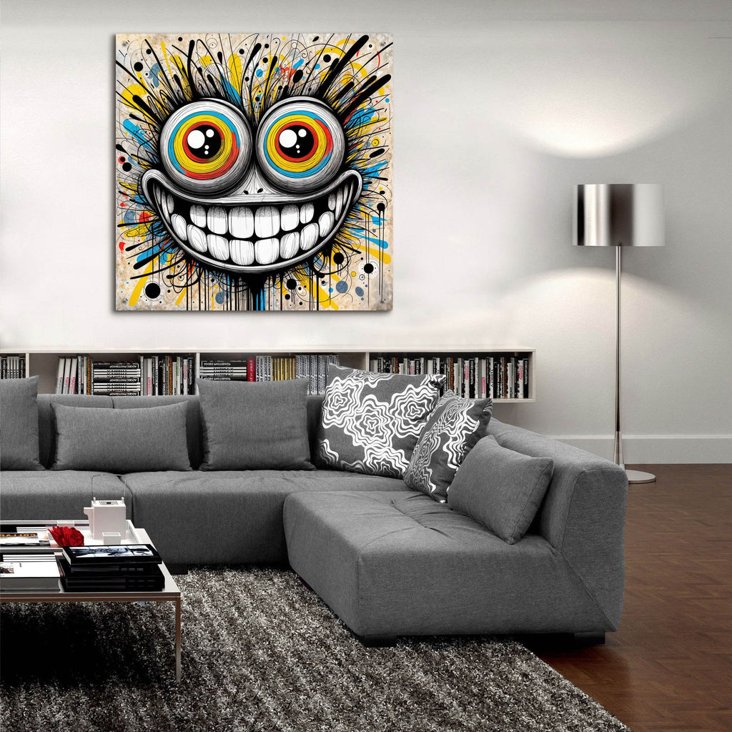Smile by Rey Klimt - 36x36 acrylic wall art in a room