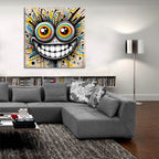 Smile by Rey Klimt - 36x36 acrylic wall art in a room