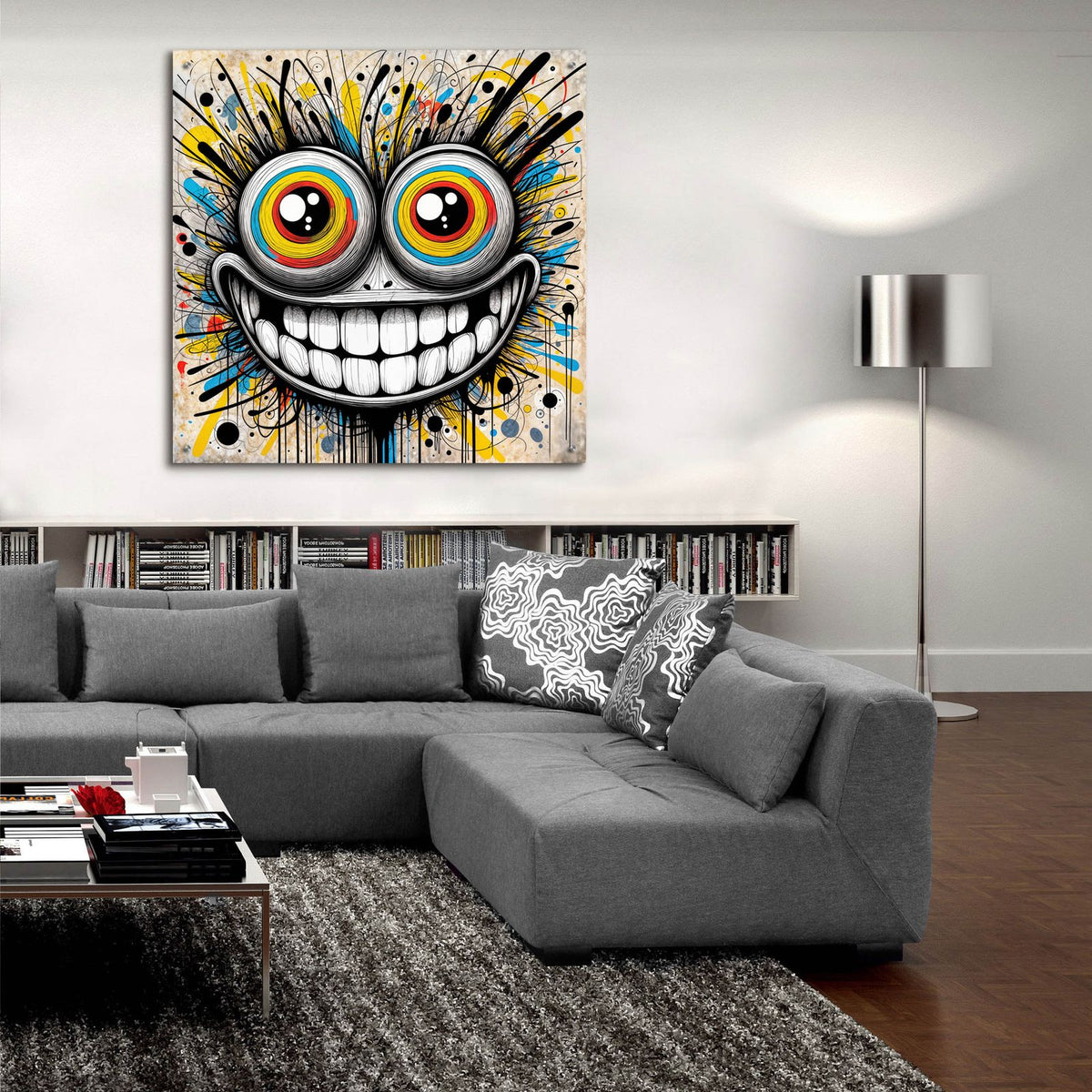 Smile by Rey Klimt - 36x36 acrylic wall art in a room