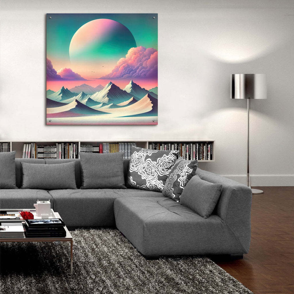 Surreal Landscape by Rey Klimt - 36x36 acrylic wall art in a room