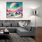 Surreal Landscape by Rey Klimt - 36x36 acrylic wall art in a room