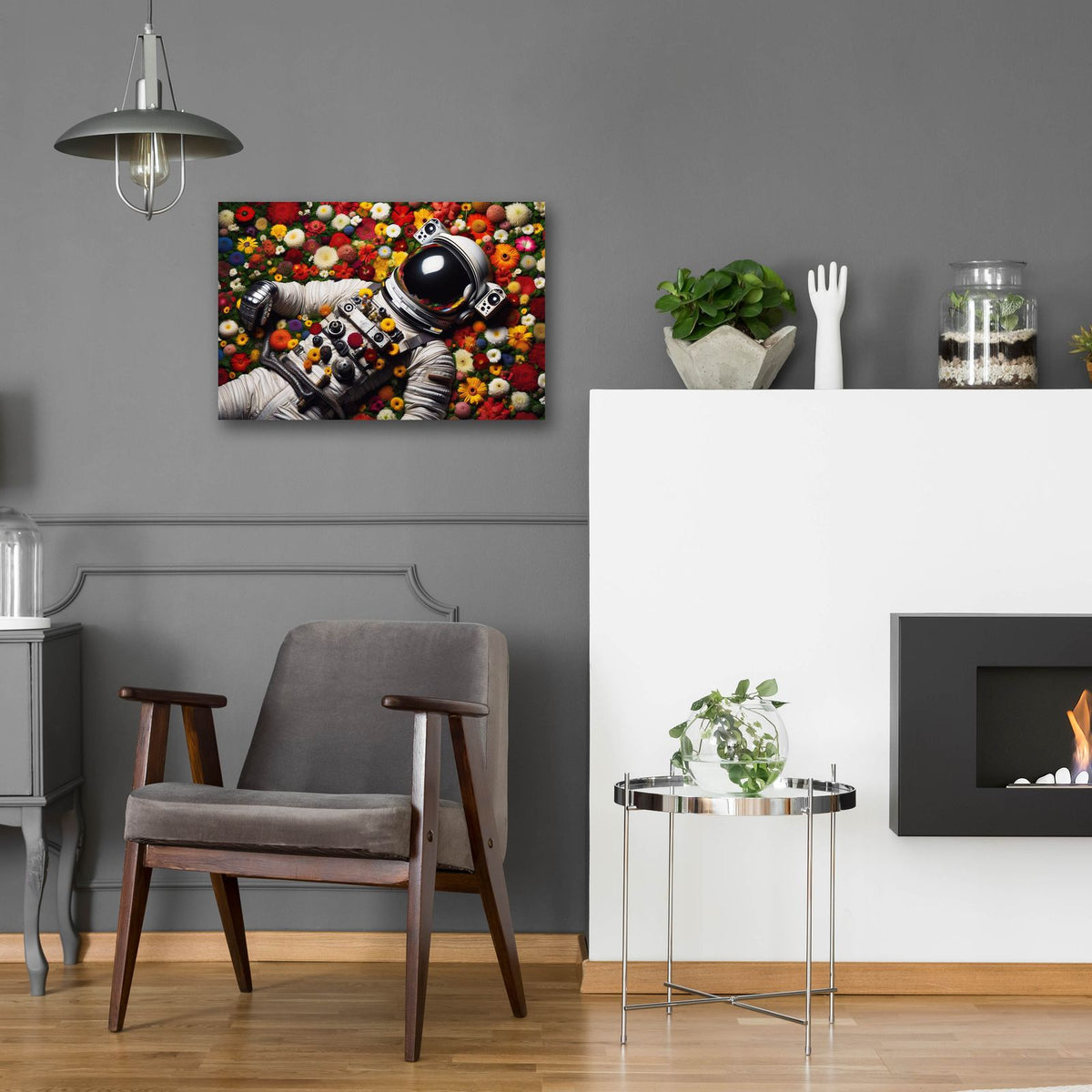 Taking A Break by Rey Klimt - 24x16 acrylic wall art in a room