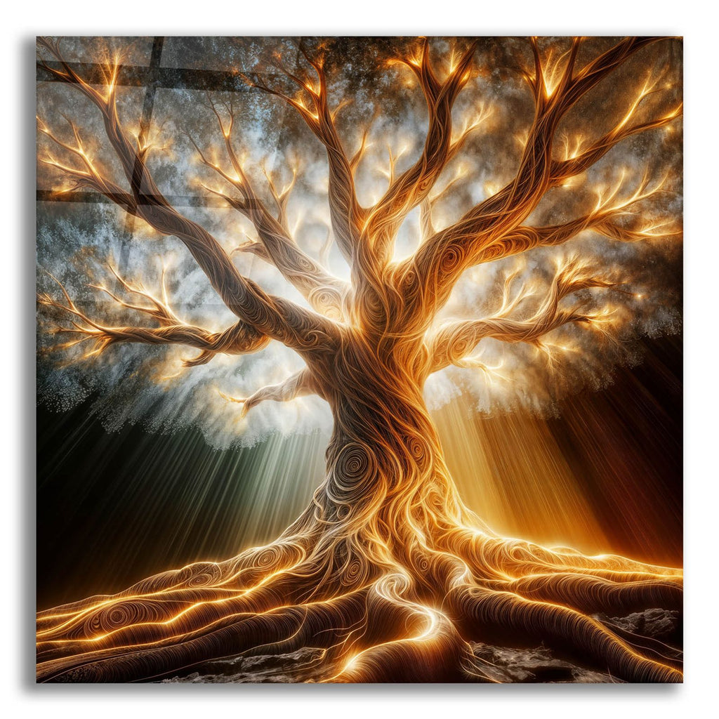 Tree Glow 1 by Rey Klimt acrylic glass wall art