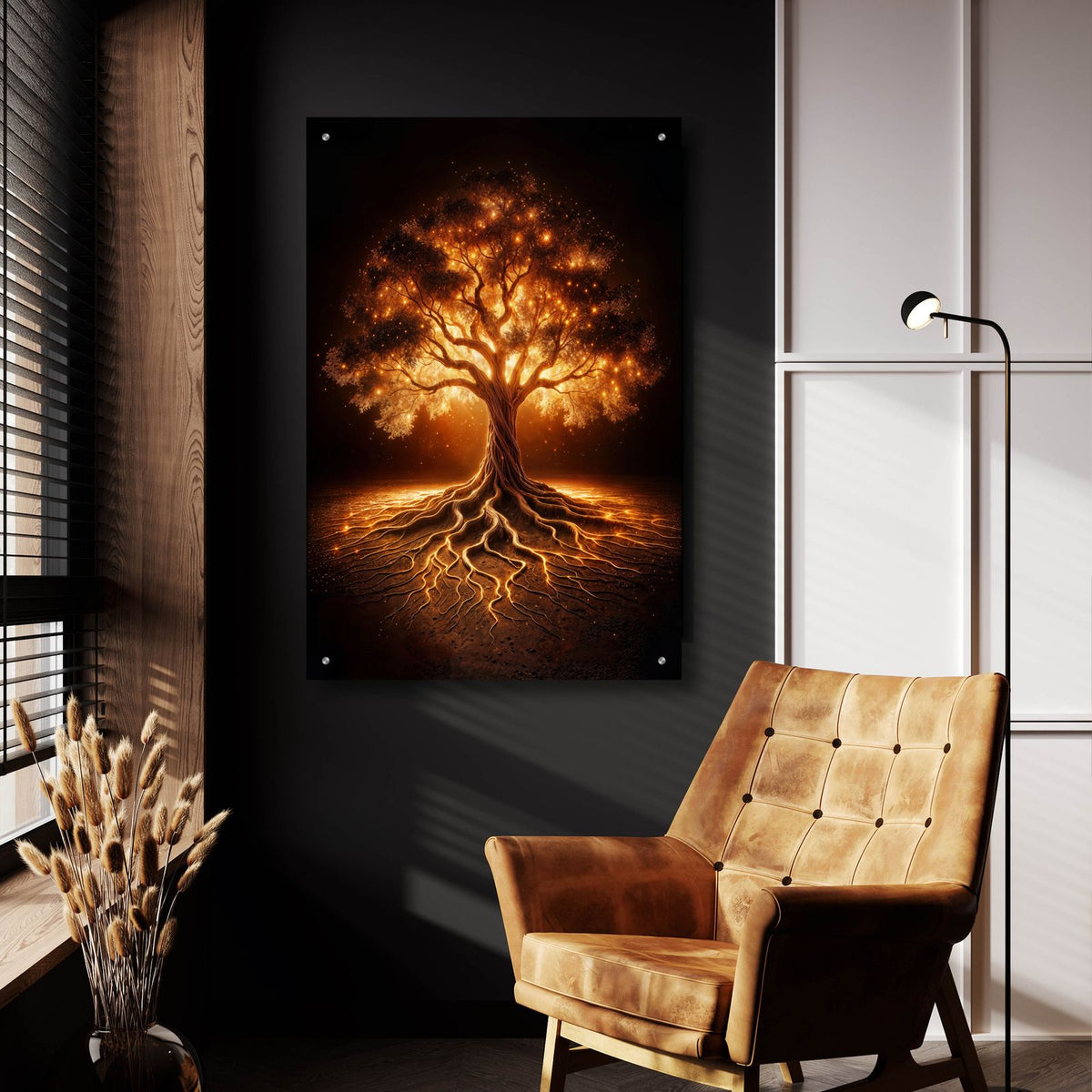 Tree Glow 2 by Rey Klimt - 24x36 acrylic wall art in a room