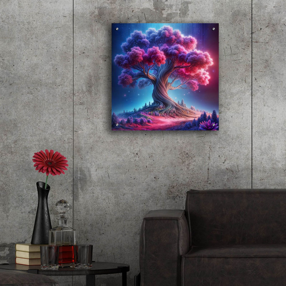 Tree Of Life 2 by Rey Klimt - 24x24 acrylic wall art in a room
