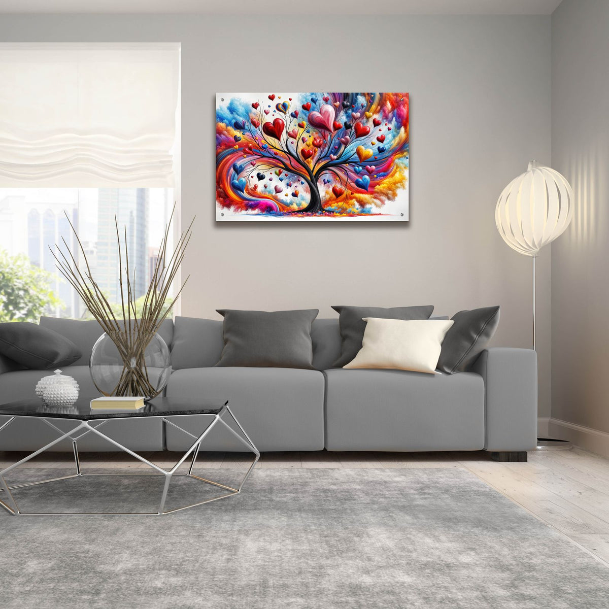 Tree Of Love by Rey Klimt - 36x24 acrylic wall art in a room