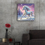 Unicorn Running by Rey Klimt - 24x24 acrylic wall art in a room
