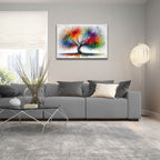 Vibrant Tree by Rey Klimt - 36x24 acrylic wall art in a room