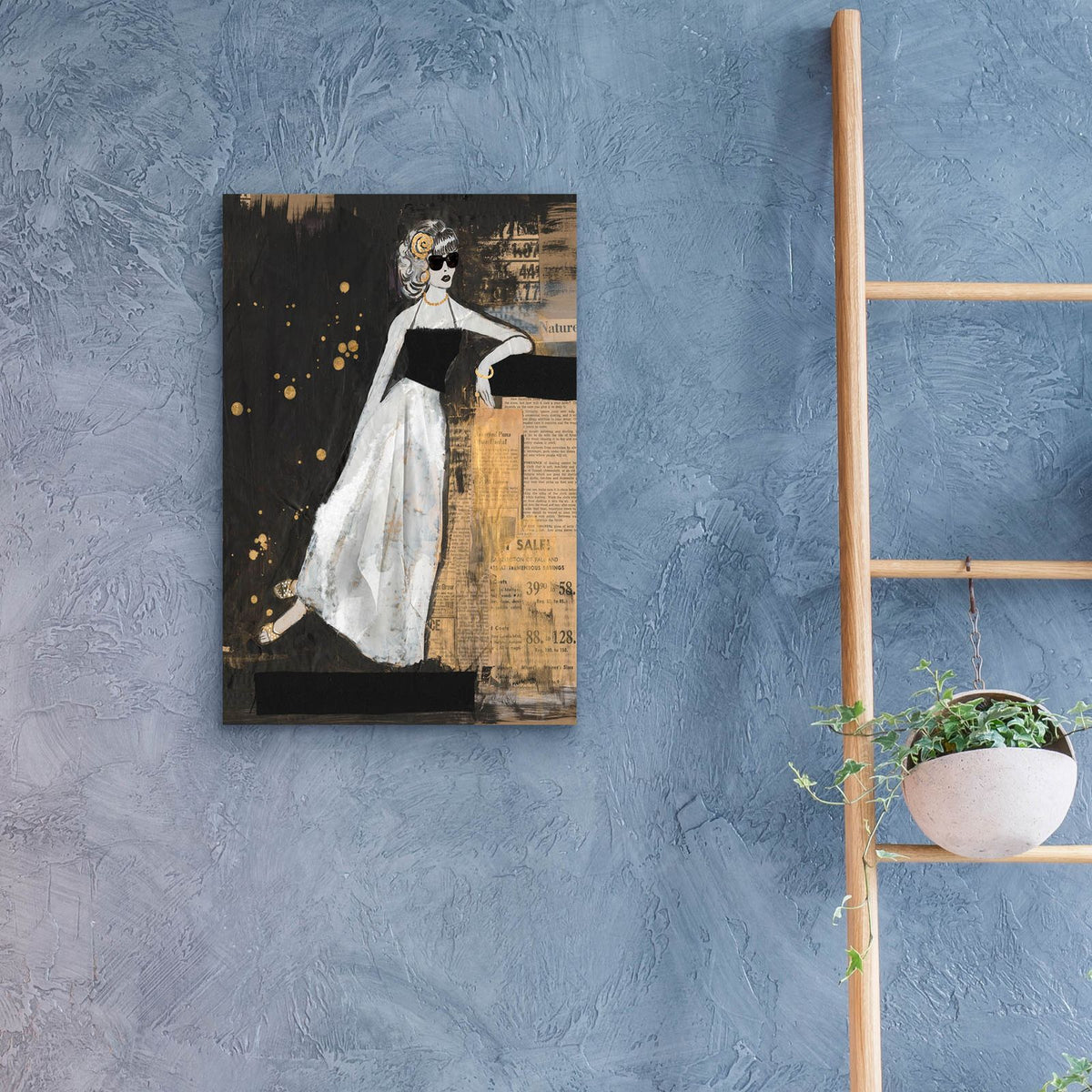 Glamour 2 by Alicia Longley - 16x24 acrylic wall art in a room