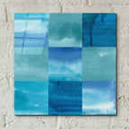 Blue Jean Blues 1 by Alicia Longley - 12x12 acrylic wall art in a room