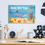 Cute Sea Creatures 2 by Alicia Longley - 16x12 acrylic wall art in a room