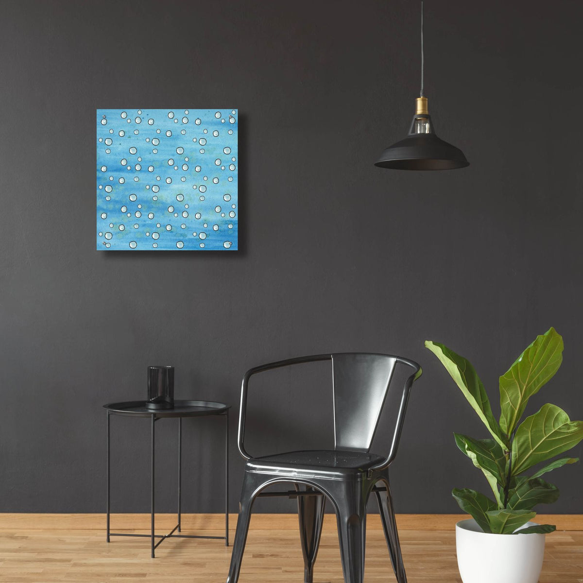 Cute Sea Creatures Collection 1 by Alicia Longley - 24x24 acrylic wall art in a room