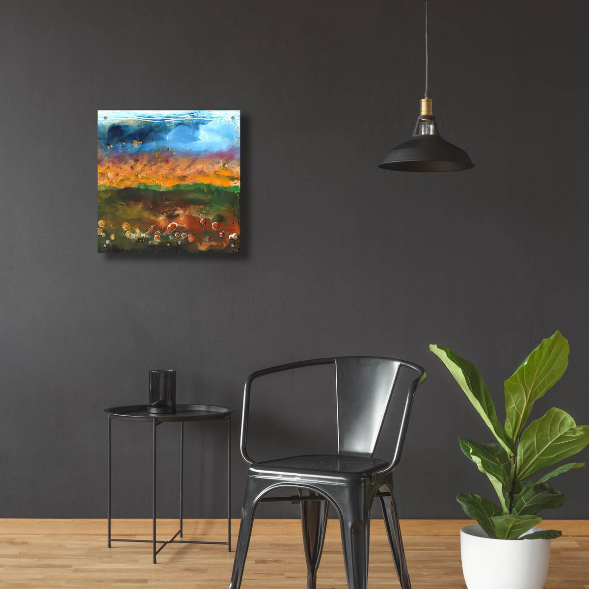 Fable 1 by Alicia Longley - 24x24 acrylic wall art in a room