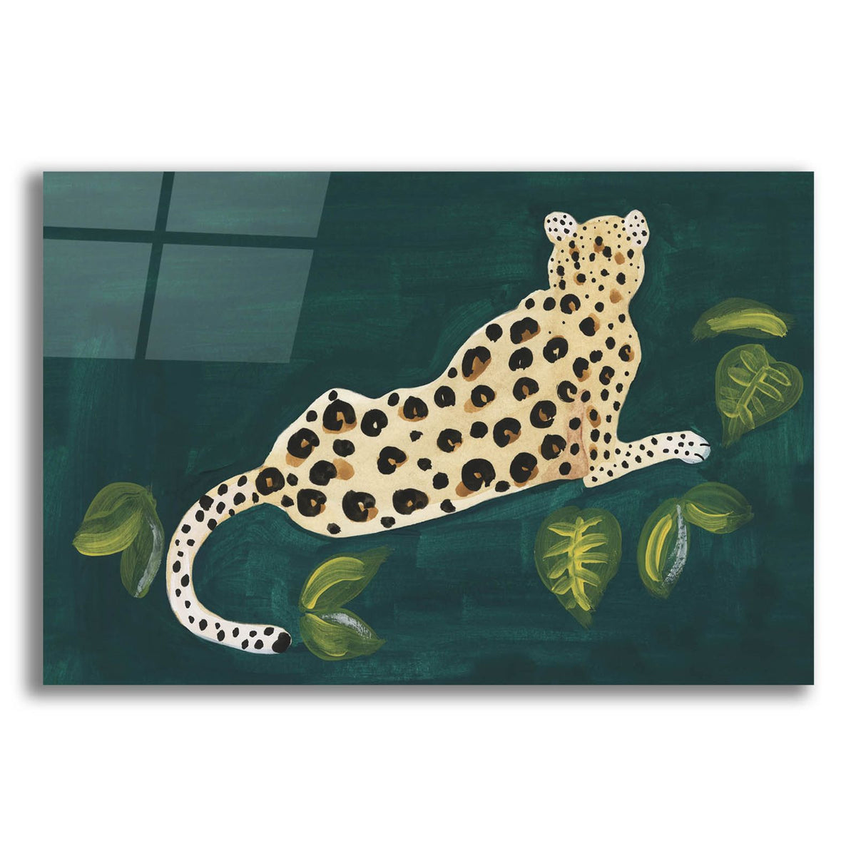 Lethargic Leopard 1 by Alicia Longley acrylic glass wall art