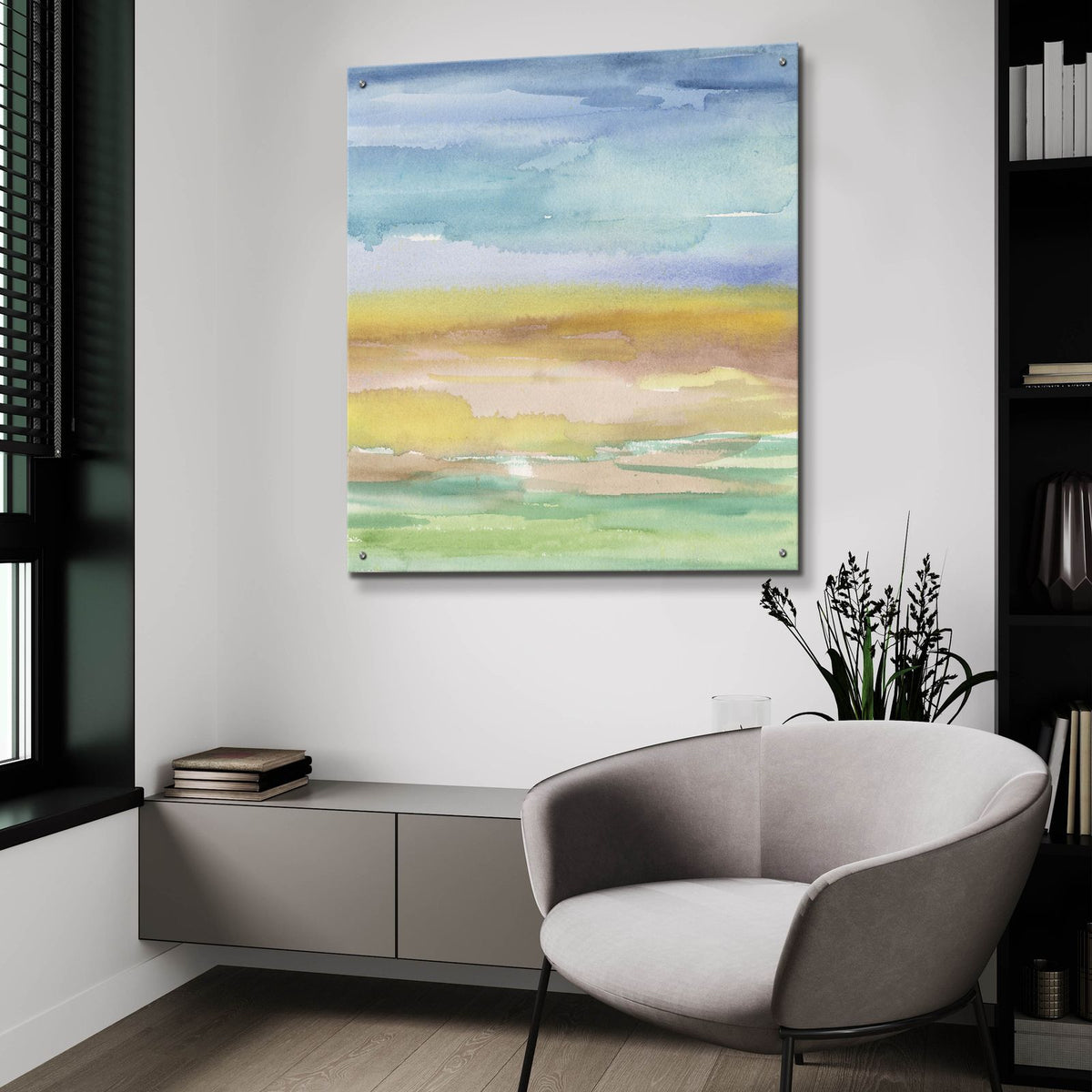 Morning Earth 2 by Alicia Longley - 36x36 acrylic wall art in a room