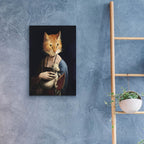 Animal Human Portraits 2 by Alicia Longley - 16x24 acrylic wall art in a room