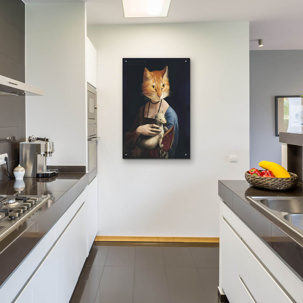 Animal Human Portraits 2 by Alicia Longley - 24x36 acrylic wall art in a room