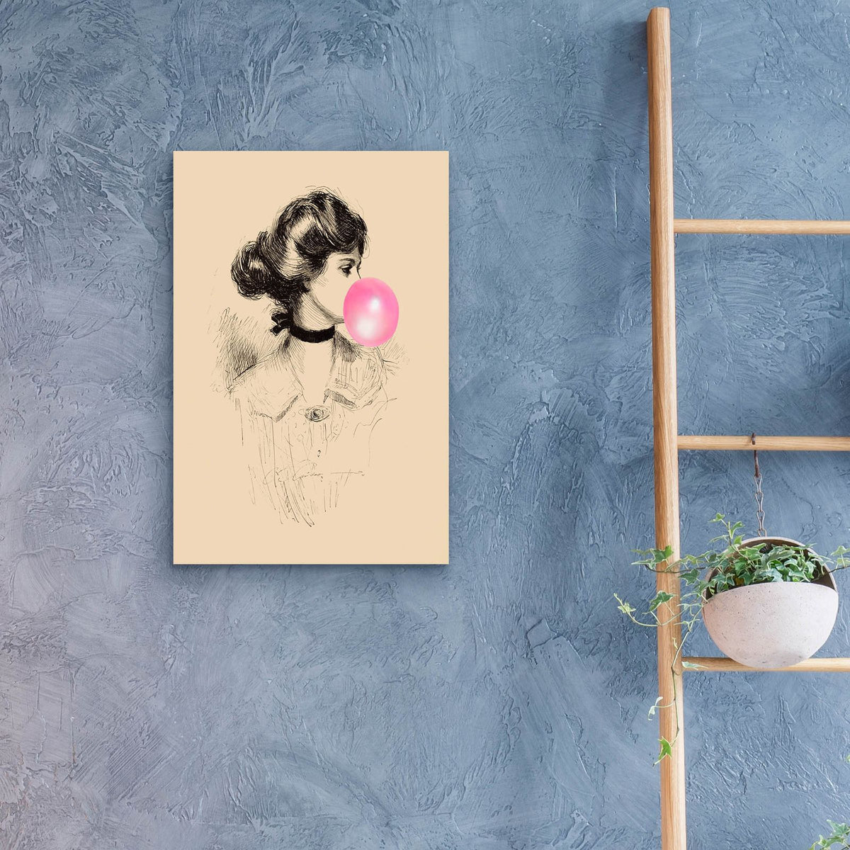 Victorian Ladies Misbehaving 1 by Alicia Longley - 16x24 acrylic wall art in a room