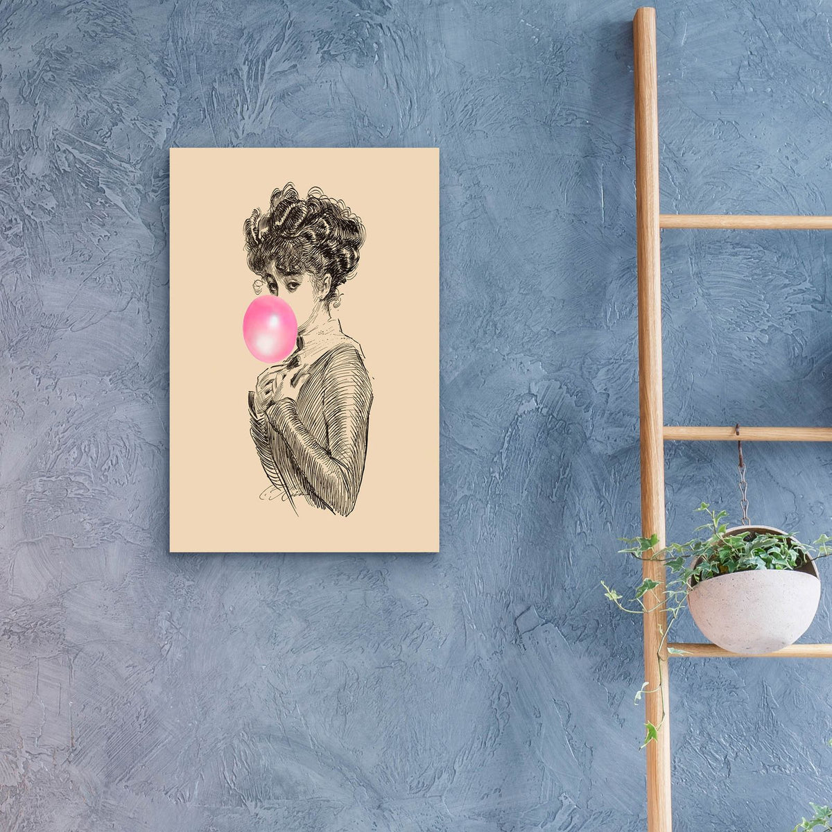 Victorian Ladies Misbehaving 2 by Alicia Longley - 16x24 acrylic wall art in a room