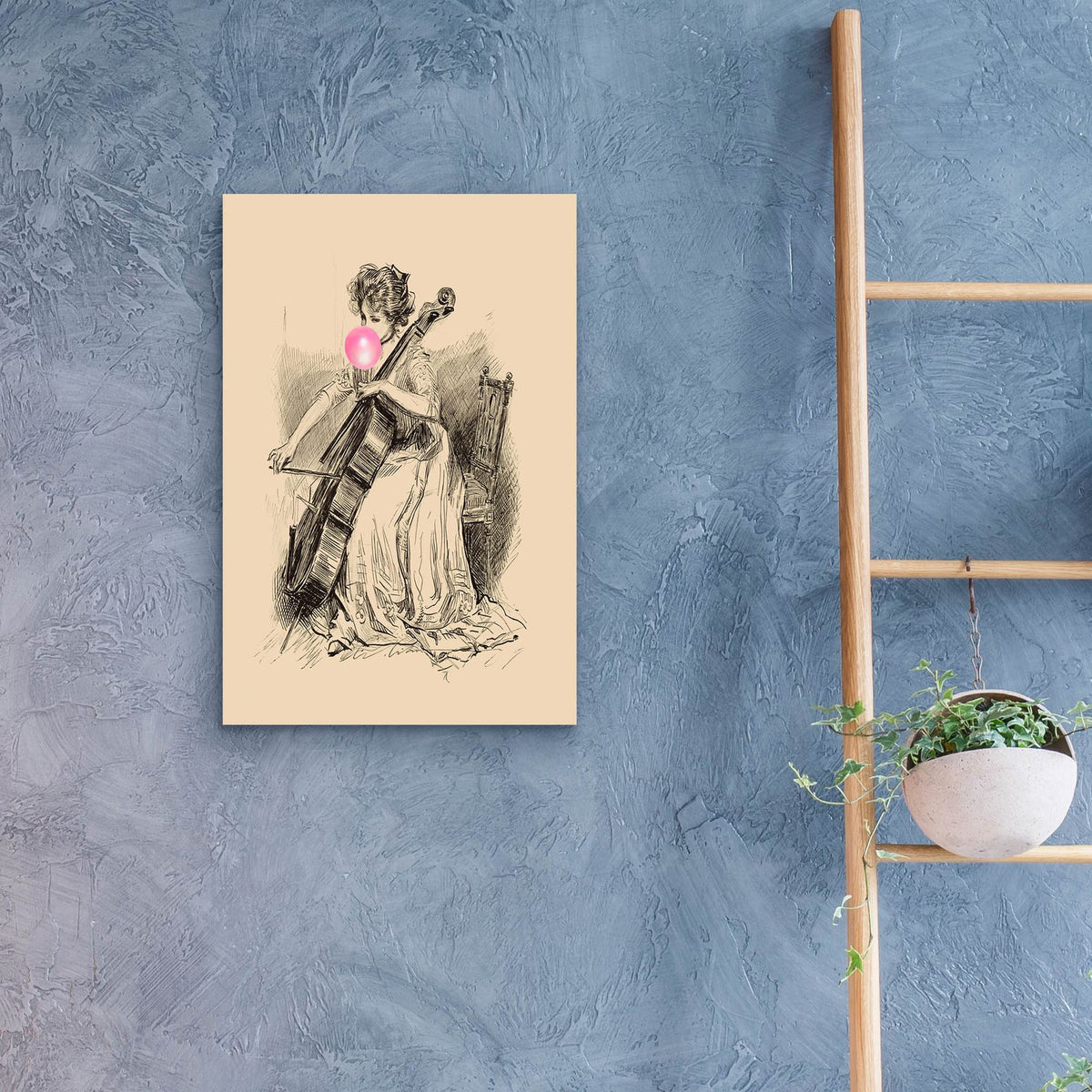 Victorian Ladies Misbehaving 4 by Alicia Longley - 16x24 acrylic wall art in a room