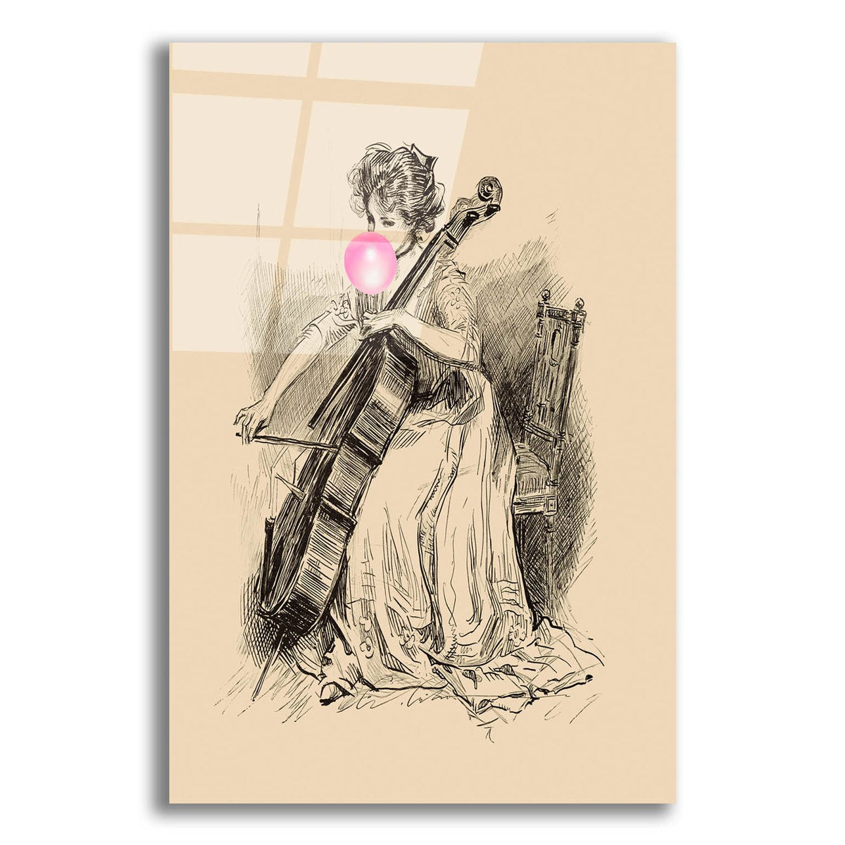 Victorian Ladies Misbehaving 4 by Alicia Longley acrylic glass wall art